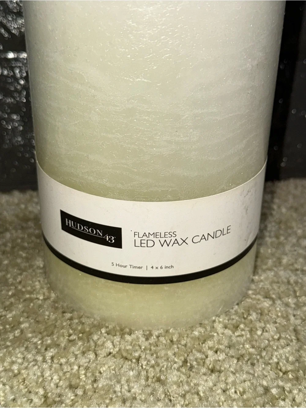 Hudson 63 flameless LED wax candle